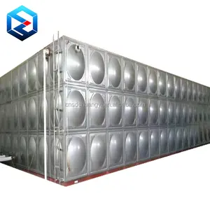 Precio del tanque de almacenamiento de agua del panel ensamblado de acero inoxidable seccional plegable de 12000 galones