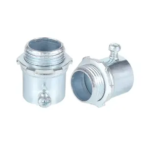 Electrical Metallic Tube EMT Conduit Fittings Set Screw Connectors for Pipe Installation