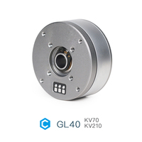 Motor sin escobillas GL40 KV70 CubeMars para gimbal: Eje hueco de 8 mm, resistente al agua IP45, bajo efecto cogging para drones, LiDAR y estabilizadores de cámara