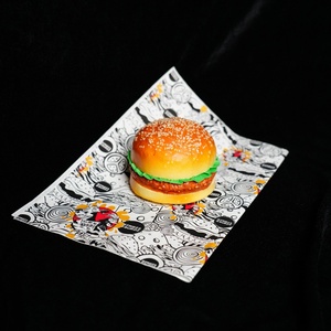 Cá Nhân Hoá Tùy Biến Logo Thân Thiện Với Môi Và Có Thể Tái Chế Thức Ăn Nhanh Bánh Sandwich Chiên Gà Bao Bì Không Thấm Mỡ Giấy - Product Image 3