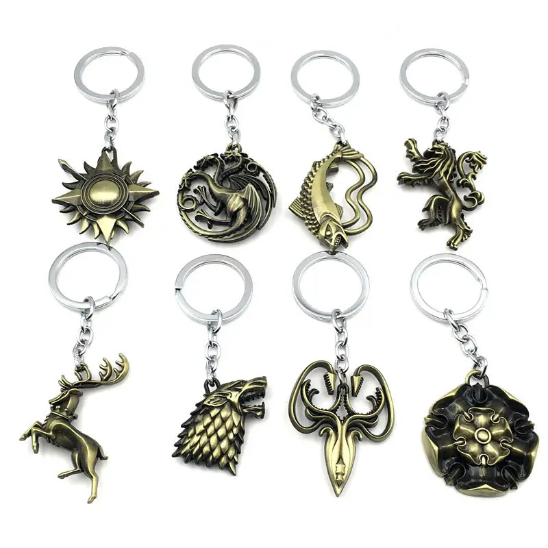 Classical Vintage Retro Throne Game 3D Key Chain A Song of Ice and Fire Key Chain