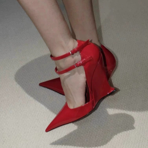 Sandalias de Moda con Tiras y Tacón de Cuña para Mujer - Product Image 2