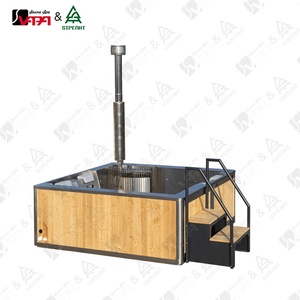 VAPASAUNA Bañera de Hidromasaje Híbrida con Calefacción Dual a Leña y Eléctrica, con Panel de Control SpaNET, Spas de Jardín para Exteriores y Bienestar de Lujo - Product Image 4