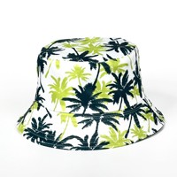 Topi Bucket Kasual Grosir, Bolak-Balik, Motif Bunga, Topi Matahari Dua Sisi, Topi Nelayan, Pria Wanita