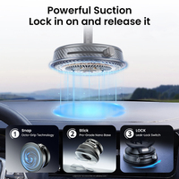 Support de téléphone magnétique puissant N52 à adsorption sous vide, rotation à 1080 degrés, pour miroir, mur, bureau, voiture, logo OEM