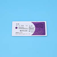 Suture résorbable Wego personnalisable en PGLA Polyglactine 910, multifilament tressé avec aiguille, en polyester