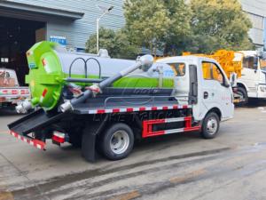 6 Wheel Dongfeng 3CBM Septic Vacuum Truck, Small Body Can Enter Basement, Professional Septic Tank Cleaning Equipment For Sale - Product Image 6
