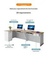 Comptoir de réception, comptoir de caisse, bar, réception, design minimaliste et moderne pour les espaces commerciaux