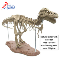 Vente directe d'usine - Kit de modèle de squelette de dinosaure Rex à assembler soi-même - Jouet en PVC - Kit d'artisanat éducatif pour enfants