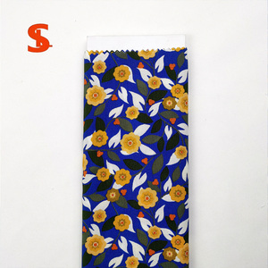 ผ้าฝ้ายออร์แกนิค Liberty ทอลายป๊อปลิน พิมพ์ลายดอกไม้สีเหลืองเล็กๆ สีน้ำเงินล้วน สำหรับชุดเดรสเด็กผู้หญิง สวมใส่สบายๆ - Product Image 6