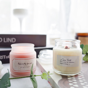 Scented <b>Candle</b> Glass 100ml Soy Wax Cylindrical Shape Personal Gift Customization Available - Product Image 1