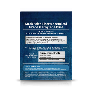 אמזון דירוג העליון אנטי אייג 'ינג כחול מתילן גומי סוכריות בריאות לשפר את תוספת הזיכרון למבוגרים - Product Image 6