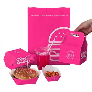 กล่องโดนัทลายทาง<span class=keywords><strong>สีชมพู</strong></span>พิมพ์โลโก้ได้ กล่องกระดาษสำหรับอาหารแบบใช้แล้วทิ้ง เหมาะสำหรับเบเกอรี่ ขนมอบ ของหวาน <span class=keywords><strong>โดนัท</strong></span> - Product Image 1