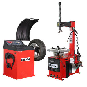 Máquina de equilibrio de rueda azul Karjoys de 10-26 pulgadas con cambiador de neumáticos, cambiador de neumáticos de 10-21 pulgadas para reparación de automóviles, máquina combinada - Product Image 1