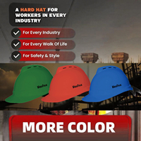 Casque de sécurité industrielle HDPE haute densité Vaultex Casque de sécurité à boucle à cliquet réglable Casque de sécurité pour travailleurs de la construction