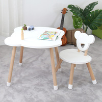 En bois Montessori pépinière étude bureau chaise ensemble salle de classe préscolaire pour la maternelle garderie Center meubles école Gym utilisation