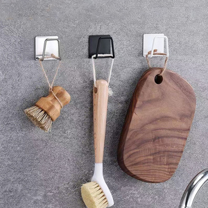 Gancio autoadesivo in acciaio inossidabile porta spugna bagno cucina gancio quadrato a muro - Product Image 2
