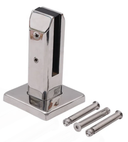 Système de quincaillerie de garde-corps de pont de yacht marin moderne et robuste en acier inoxydable 2205 brossé avec base carrée solide, tige anti-rouille