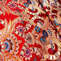 Brokat Jacquard brokat kain latar belakang Satin taplak meja kain pakaian