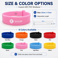 Bracelet NFC RFID en PVC personnalisé pour programme de fidélité de café, récompenses pour les membres, engagement client avec impression de logo