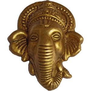 PARIJAT HANDICRAFT Gran colgante de pared Metal Lord Ganesha Diseño creativo Entrada Puerta principal Decoración Escultura de pared - Product Image 2
