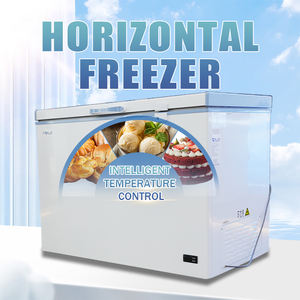 Congélateur Coffre Commercial 145L avec Porte Coulissante Intérieure en Verre, Refroidissement Direct, Vitrine à Ouverture par le Haut - Product Image 2