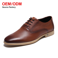 Chaussures habillées confortables en cuir pour hommes, avec logo gaufré, marque privée, OEM, pour le bureau, les mariages et le quotidien – Vente en gros