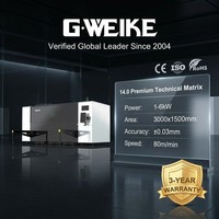 Machine de découpe laser CNC 3000W Cypcut avec rail de guidage Hiwin, laser fibre entièrement fermé pour tôles, carbone, aluminium, AI/PLT
