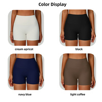 Shorts de sport taille haute pour femme avec logo personnalisé, respirants, pour fitness, cyclisme, entraînement, yoga et course à pied