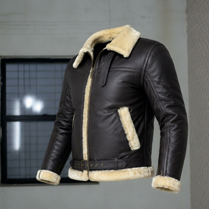 New Trending Fashion Mens Leather <b>Jacket</b> Plus Size Outdoor Street wear Men's Leather <b>Jacket</b> Accept OEM Service - Product Image 1