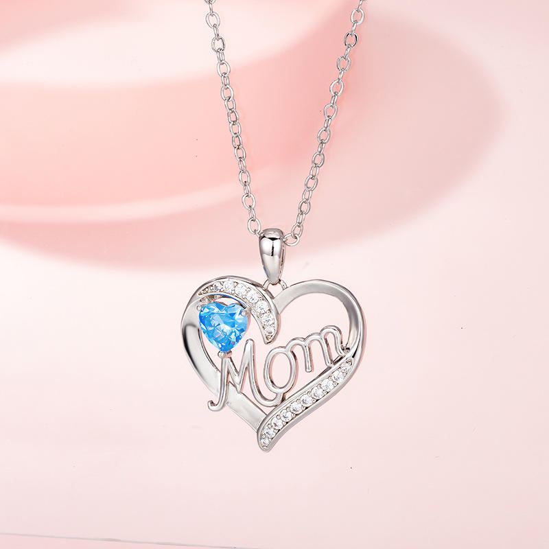 Pendentif bleu de mer (sans chaîne)