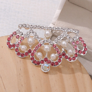 Mode enfants couronne <span class=keywords><strong>peigne</strong></span> à cheveux enfants diamant incrusté <span class=keywords><strong>peigne</strong></span> anniversaire <span class=keywords><strong>chignon</strong></span> cheveux cerceau diamant - Product Image 5