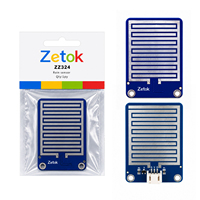 Módulo Sensor de Detección de Gotas de Lluvia Analógico Zetok, Placa Sensora de Agua de Lluvia de 3.3V-5V para Aprendizaje STEM con Arduino y Hogar Inteligente