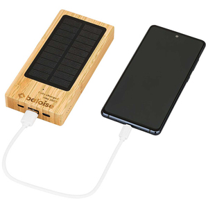Power Bank Solare 8000mAh in Legno, Caricatore Solare Compatto Quadrato <span class=keywords><strong>per</strong></span> <span class=keywords><strong>Smartphone</strong></span> - Product Image 5