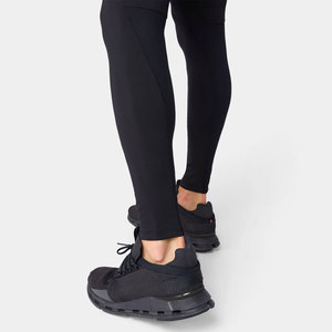 Leggings de sport respirants à taille élastique personnalisés pour hommes, leggings de compression pleine longueur de couleur unie - Product Image 4