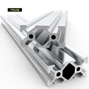 YouQi — Rail linéaire en aluminium anodisé de Type T, Rail argenté, Standard européen, 2040mm