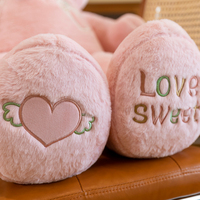 Peluche personnalisée de haute qualité - Ours en peluche extra-large avec ruban pour filles - Coussin de sommeil doux pour filles