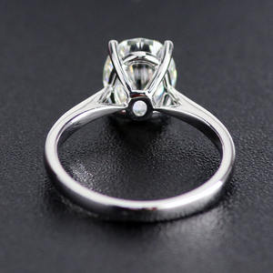 Gioielli provenza 2ct DEF <span class=keywords><strong>Moissanite</strong></span> 4 punte anelli 10k 14k oro 18 carati regalo stile classico per fidanzata moglie - Product Image 6