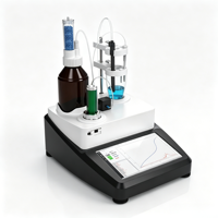 Analizador de titulación con alta repetibilidad y detección automática del punto final para laboratorios petroquímicos, de galvanoplastia y ambientales