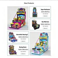 Machine de tir arcade 6 joueurs à monnayeur, en fer et plastique, thème chasse aux poissons anglais, pour enfants