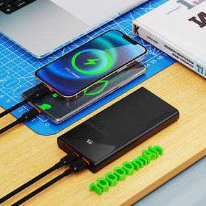 Vidvie tragbare LED-Digital anzeige für den Außenbereich Doppelter USB-Anschluss Typ C 10000mAh Power bank mit Lanyard-Loch - Product Image 6