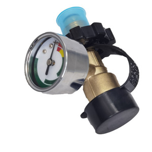 อะแดปเตอร์ตัวปรับแรงดันโพรเพนทองแดงพร้อมเกจวัดสำหรับข้อต่อถังแก๊ส POL - Product Image 2