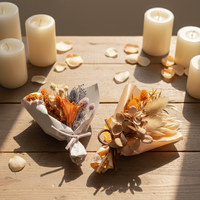 2026 Soft Dream Natural Crafts Petite mini fleur séchée et stabilisée pour la décoration intérieure, bouquet de haute qualité style indonésien