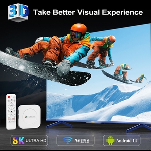 กล่องทีวีแอนดรอยด์ RK3528 ควอดคอร์ 2GB 16GB WiFi 6 5G BT 5.4 100M อีเธอร์เน็ต เครื่องเล่นมีเดีย ขายดีปี 2026 - Product Image 3