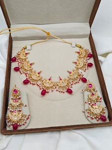 Collar Kundan multicolor de calidad superior del fabricante indio superior joyería de moda elegante nupcial para niña - Product Image 4