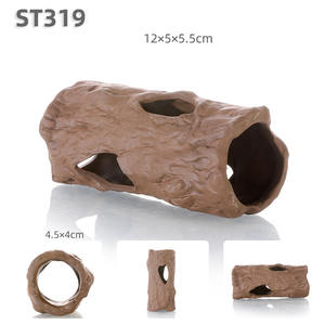 Vistank <span class=keywords><strong>Terracotta</strong></span> Pot Boomgat Vissen En Garnalen Fokhuis Schedel Aquarium Decoratie Schuilplaats Grot - Product Image 6