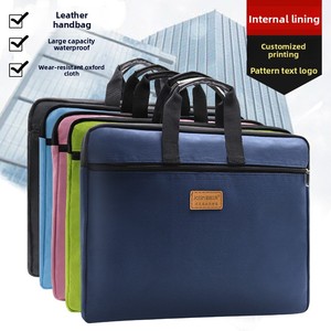 Xách tay vải Oxford Vải Nhiều Lớp tài liệu Túi sinh viên văn phòng phẩm và vật tư văn phòng nộp hồ sơ Túi - Product Image 3