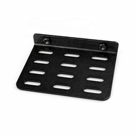 Fabrication sur mesure de tôles métalliques OEM, découpe laser, pliage, support métallique noir avec revêtement en poudre