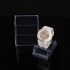Children's <b>Square</b> Transparent <b>Plastic</b> Watch Box with Breathable Design Crystal Packaging Jewelry <b>Container</b> - Product Image 4