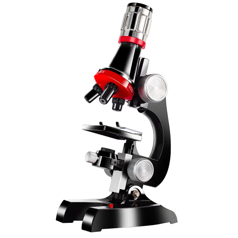 Kit de Microscope de laboratoire LED, jouet éducatif de Science à la maison et à l'école cadeau Microscope raffiné pour enfants